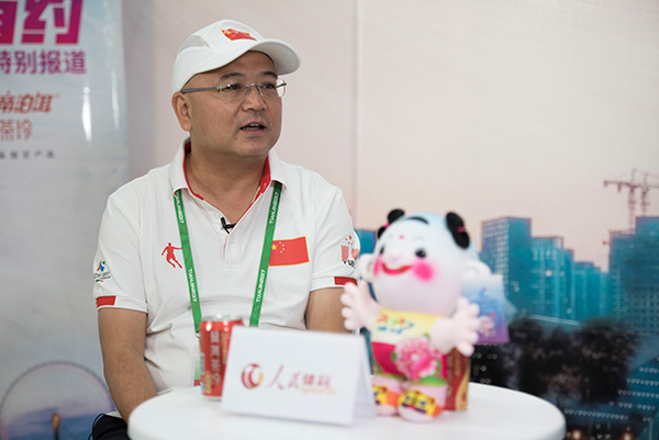 喬丹體育副總經(jīng)理黃濤做客人民體育《全運有約》視頻訪談節(jié)目