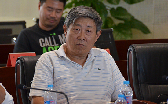 中國足協(xié)執(zhí)委汪大昭在研討會現(xiàn)場